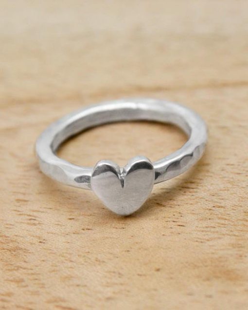 Silver heart ring | Starboard Jewellery