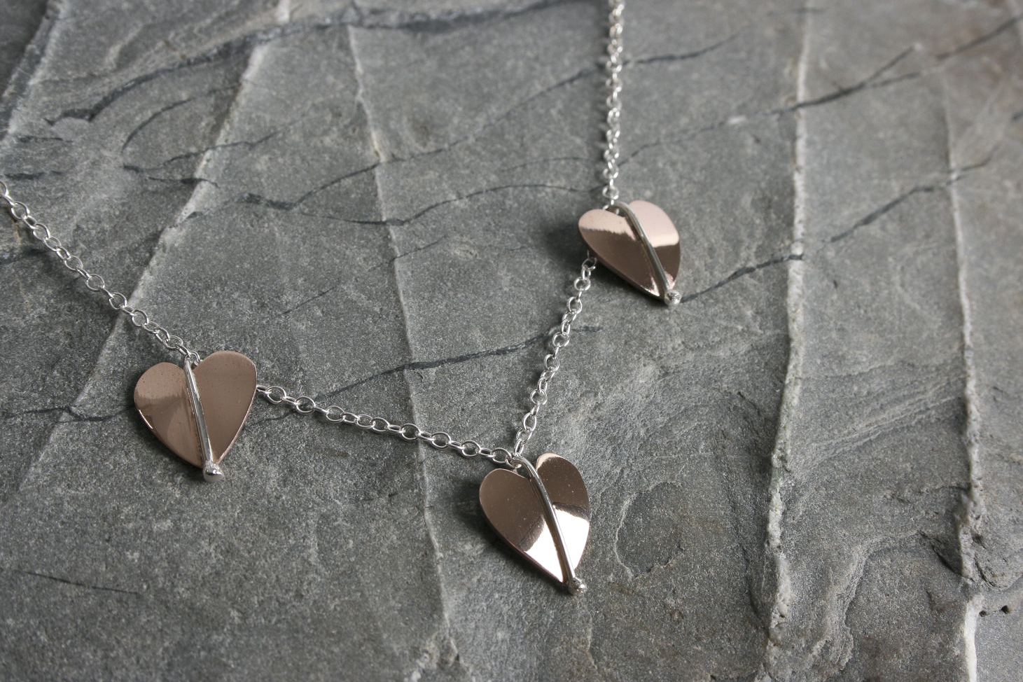 Sterling silver and bronze necklace Starboard Jewellery