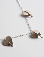 Silver and bronze necklet