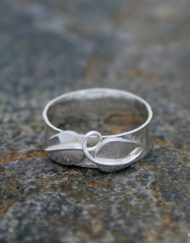 Two leaf silver ring | Starboard Jewellery