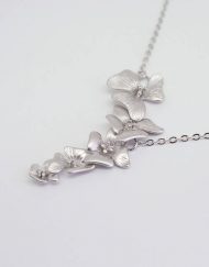 Orchid flower necklace