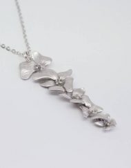 Orchid flower necklace