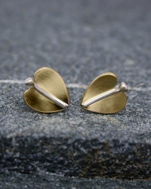 Leaf-stud-earrings | Starboard-Jewellery